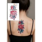 Kokoş Dövme Geçici Çiçek Figürlü Tattoo