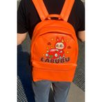 Kokoş İşler “turuncu Labubu Desenli Çocuk & Genç Sırt Çantası”