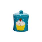 Kokosh Home Cupcake Seramik 20 cm Büyük Kavanoz - 1 Adet - 999 ml - Mavi