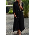 Kokosh moda Kadın Uzun Salaş Gömlek Elbise