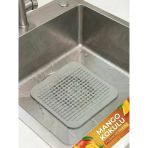 Kokulu Süzgeçli Parfümlü Kötü Koku Giderici Silikon Mat Banyo Mutfak Lavabo Gider Kapatıcı Süzgeç Kapak Gri