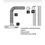 KOKUMATİK Aspiratör Ve Davlumbaz Bacası İçin Baca Klapesi