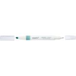 Kokuyo Mark+ Çift Taraflı ( Fosforlu ve Fineliner) Kalem Green/blue ( Turkuaz)