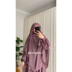 Kol Bağlamalı Elbise Gölgeli Sufle - Gülkurusu - Standart