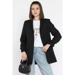 Kol Büzgülü Kadın Blazer Ceket P-00015578 - Siyah - 38
