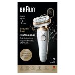 Kolay Epilasyon Için 360° Esnek Başlıklı Braun Silk·épil 9 Flex Epilatör, Islak ve Kuru, Yumuşak ve Dayanıklı Cilt, Tıraş Başlığı ve Tarağıyla, 9-030 3d, Altın