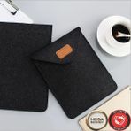 Kolay Koruma ve Taşınabilirlik Için Keçe Malzemeden Yapılmış Ofis Bilgisayar Tablet Saklama Çantası - 34 x 22 - Siyah