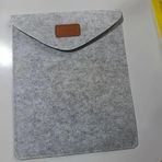 Kolay Koruma ve Taşınabilirlik için Keçe Malzemeden Yapılmış Ofis Bilgisayar Tablet Saklama Çantası. (Beyaz)
