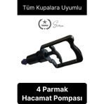 Kolay Kullanım 4 Parmak Hacamat Pompası Tüm Kupalarla Uyumlu Plastik Dayanıklı 1 Adet Kan Dolaşımı