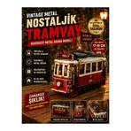KOLAYEV Nostaljik Kırmızı Tramvay Metal Dekoratif Biblo – Vintage Ev Ofis Dekoru