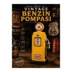 KOLAYEV Vintage Metal Benzin Pompası Kumbara Dekoratif Nostaljik Yakıt Pompası Biblo 25 C