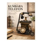 KOLAYEV Vintage Metal Kumbara Telefon Dekoru Eskitme Nostaljik Masa Telefonu 22 C