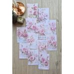 Kolbi Craft 12 Adet Eskitme Vintage Pembe Gül Temalı Scrapbook Kağıt Seti Bullet Journal Dekupaj Kağıdı Nota - Çok Renkli