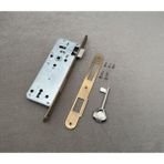 Koldoor Özen Handles Oval İç Kapı Oda Kilidi Gömme Kilit 40/90/23 Antik Sarı 5 Adet