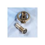 KOLDOOR Rivax Mat Antik Sarı Halka Tak Tak Ve Saten Kapı Dürbünü 50x90 mm