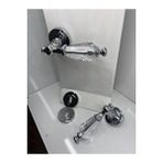 Koldoor Topkapı Kristal Krom Rozetli Oda Kapı Kolu
