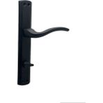 Koldoor Trim Mat Siyah Lüx Aynalı Wc Banyo Kapı Kolu Sol Basar 1 Takım - Kilit Kısmı İçeriden Sol Basar