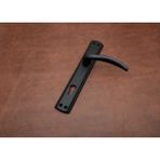 Koldoor Trim Mat Siyah Lüx Aynalı Yale Çelik Kapı Kolu 1 Takım - 1 Adet