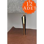 Koldoor Wings Gold Siyah Mobilya Koltuk Ayağı Chester Komidin Tv Ünitesi Vestiyer Ayağı 21 Cm 12 Adet