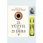 Kolektif Kitap 21.Yüzyıl İçin 21 Ders - Yuval Noah Harari - 9786052205082 - Sarı Fosforlu Kalem - Defterli Seti