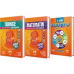 Kolektif Kitap Mozaik Yayınları 8. Sınıf Türkçe - Matematik - Paragraf Soru Bankası (3 Kitap)