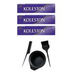 Koleston 5.37 3 Adet Tüp Saç Boyası ve Saç Boyama Seti