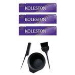 Koleston 7.77 3 Adet Tüp Saç Boyası ve Saç Boyama Seti