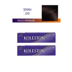 Koleston Siyah 2/0 Tüp 2x50 ml Saç Boyası
