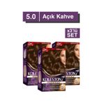 Koleston Supreme Kit Saç Boyası 5/0 Açık Kahve X3 Adet 5-0-acik-kahve