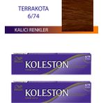 Koleston Terrakota 6/74 Tüp 2x50 ml Saç Boyası