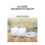 KOLETİC STORE Katlanabilir Akordiyon Su Bidonu 10 Litre Çok Amaçlı Kamp Piknik Için Uygun