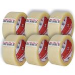 Koli Bandı 6 Adet 45X100 Şeffaf (Bufalo) En 45MM, Uzunluk Net 100 Metre, Basınca ve Gerilime Dayanıklıdır, 6'lı Paket