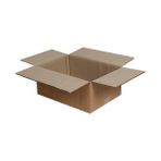 Kolici 12x10x3 cm Kilitli Kutu - Kraft (10 Adet)