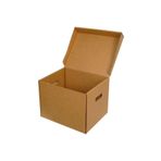Kolici 41x33x31cm Arşiv Kolisi - Arşiv Kutusu - Klasör Kutusu - 14 Desi Kutu - Kraft - 3 Adet