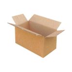 Koliciabla 10 Adet - 20X10X10 cm Çift Oluklu (Dopel) Koli - Gözlük, Powerbank & Mini Yedek Parça Kutusu - Kahverengi