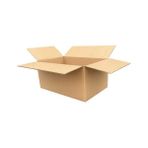 Koliciabla 3 Adet - 60X40X30 cm Çift Oluklu (Dopel) Koli - Büyük Boy Ev Taşıma & Depolama Kutusu - Kahverengi