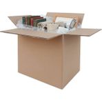 Koliciabla 4 Adet - 40X30X35 cm Çift Oluklu (Dopel) Koli - Klasör, Kitap & Arşiv Kutusu - Kahverengi