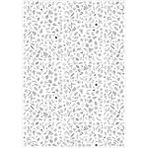 Koliciabla Siyah Çizgisel Doğa Desenli Pelur Kağıt (32x45 cm) - 100 Adet Minimalist Botanik - 35x50 - Kuşe Kağıdı