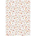 Koliciabla Sonbahar ve Hasat Temalı Desenli Pelur Kağıt (32x45 cm) - 100 Adet Rustik Sıcaklık - Kuşe Kağıdı - 35x50
