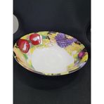 Kollektion Bents Porselen Salata Tabağı, Meyve Desenli, Beyaz, 25x8 cm, Sofra Servisi için Şık Koleksiyon