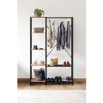 Kollektiv Home Metal Ayaklı Mdf Raflı Askı Elbise Askısı Çok Amaçlı Dolap Gardrop