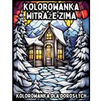 Kolorowanka Witraże Zima: Kolorowanki dla dorosłych