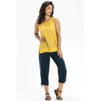 Kolsuz Poplin Zeyno Yazlık Bluz Sarı Sarı Xl Sarı
