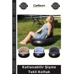 #Koltuk Kadife Dokulu Ergonomik Konforlu Kamp Bahçe Portatif Katlanabilir Şişme Tekli Koltuk
