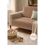 Koltuk Örtüsü 175X215 cm – Kaymaz Şönil Kumaş, Yıkanabilir Çekyat & Kanepe Örtüsü (Bej / Krem / Taş / Gri / Vizon) - 175 x 215 cm