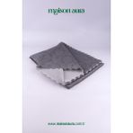 Koltuk Örtüsü Damaks Kaymaz Sünger Zemin (170 x 210) - Antrasit - Gri - 170 x 210 cm