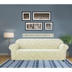 Koltuk Örtüsü Koltuk Kılıfı Jakarlı Esnek ve Lastikli Yıkanabilir 3 Kişilik Çekyat Örtüsü Bir Adet - 180 x 230 cm - Taş - Gri
