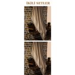 Koltuk Şalı 2’li Set Krem 170 x 210