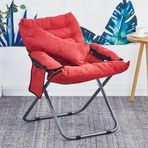 Koltuk Sallanan Sandalye, Oturma Odası Kolçaklı Tembel Sandalye, Modern Rahat Katlanır Şezlong Yatan Kanepe Boş Sandalye Yatak Odası/Ofis/Ev Sahipliği için Koltuk, C