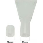 Koltuk ve Halı Yıkama Su Emici Vakum Başlığı Şeffaf Aparat 32-35MM